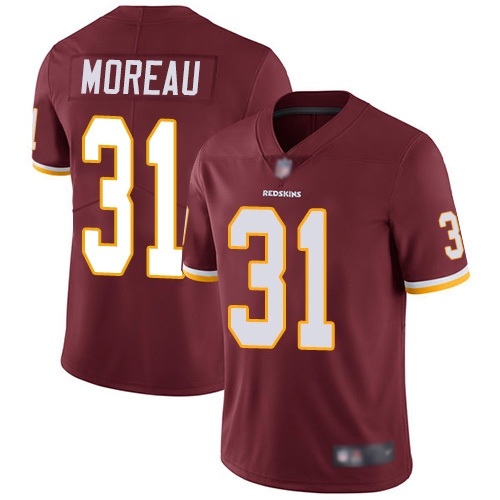 Washington Redskins Limited Burgundy Red Youth Fabian Moreau Home Jersey NFL Football 31 Vapor